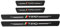 Symilov 4 Pezzi Sticker di Battitacco in Fibra di Carbonio per Auto, per Fi-at Tipo, Battitacco Protezione Plates Anti-Graffio Scuff Adesivi Accessori,Black