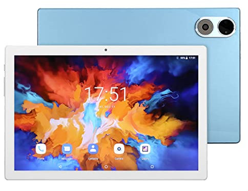 10,1 Zoll Tablet mit 11.0, Octa Core, 8GB RAM, 128GB ROM, 512GB Erweiterbar, 1920X1200 IPS HD Bildschirm, Zwei Kameras, BT 5.0, Zwei Lautsprecher, WLAN, Lange Akkulaufzeit (Blau)