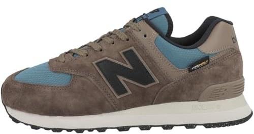New Balance Herren Sneakers, Dark Mushroom/Terrarium/Black, 43 EU