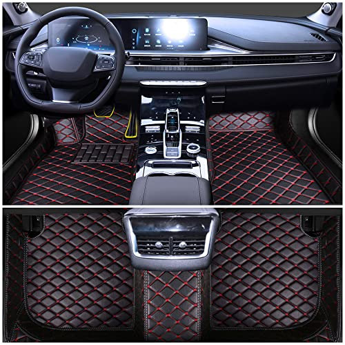 Auto Fußmatten für BMW Anti-Rutsch und Wasserdicht Auto Teppiche Diamant PVC Leder Matten