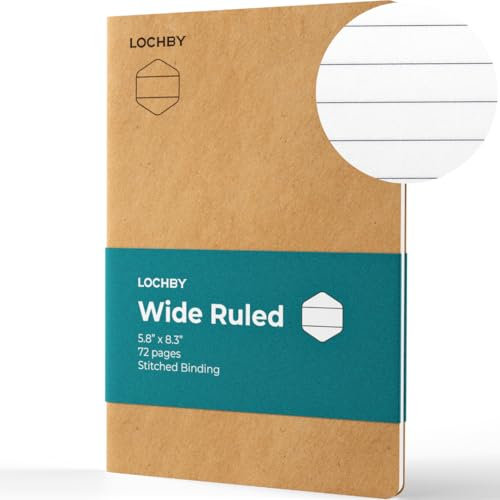 LOCHBY Tomoe River A5-Notizbuch, Füllfederhalterfreundlich, 68 g/m², weicher brauner Einband, Nachfüllpackung, für Reisende, Arbeit, Schule und Tagebücher (72 Seiten)