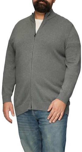 s.Oliver Strickjacke mit Stehkragen und Logo-Detail