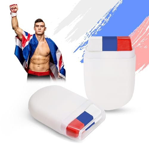 2Pack British Flag Face Paint 3 Color Paint Stick White Blue and Red Make Up Stick for British National Day Party Sports Events