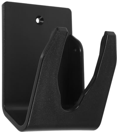 Universal Barcode Scanner Holder, 360° Rotatable Wall & Desk Mount Bracket, Dual Installation Scanner Stand Sturdy Black Plastic Stand for Warehouse Retail Shop Office Commercial Use