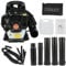 52CC 2-Stroke Gas Backpack Leaf Blower, 550CFM High Power Lawn Yard Blower, Snow Blower for Heavy Duty Snow and Debris Removal Tool, Ergonomic Adjustable Straps and Flexible Pipe for Urban Cleaning B