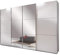 Modern Canterbury 545 300 4 Door Sliding Wardrobe with Mirror Insets and LED Lights