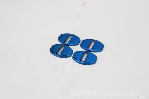 NIVQH Car Door Lock Cover Protectors For Audi Q7(7seats) 2006-2015, Screw Cover Sticker Buckle Anti-Corrosion Automotive Interior Accessories Stainless,C/Blue