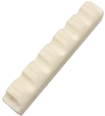 Gitarrensattel für 6 Saiten, Rinderknochen, vorgeschlitzte obere Mutter, Ersatz für Akustikgitarre, Vintage-Stil