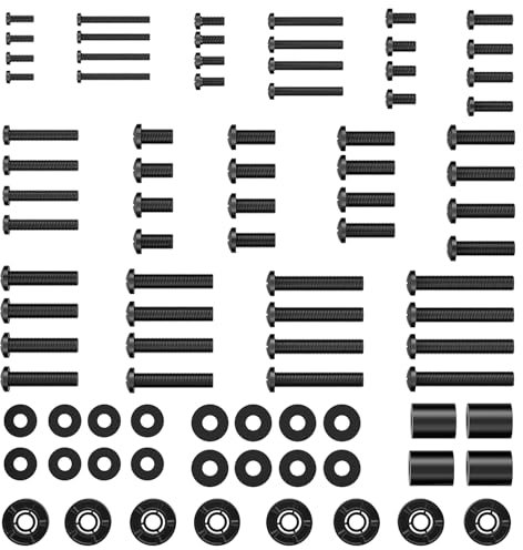 Supcline Universal TV Mounting Hardware Kit Fits Most TVs up to 100 inches, Includes M4 M5 M6 M8 TV Screws, Spacers & Washers, Works with Any TV Wall Bracket, Monitor & TV Stand