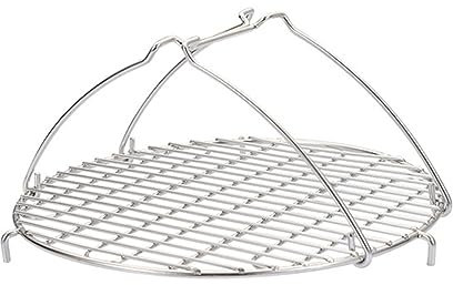 CIYODO Steam Pizza Cooling Rack for Roaster Air Fryer Racks Trays Instant Steamer Rack Roasting Rack Machine Air Fryer Ninja Electric Dispenser Fully Pot Silver Stainless Steel