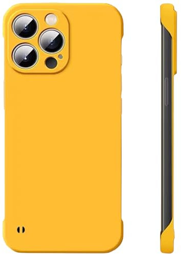 FAOMSEBS for iPhone 14 Pro Case Borderless Slim (Bare Metal Feel) [Ultra Thin as No Case on] Rapid Heat Dissipation Cooling Cover for iPhone 14 Pro Phone Case, Hard PC Resilient Shockproof Cover 6.1''