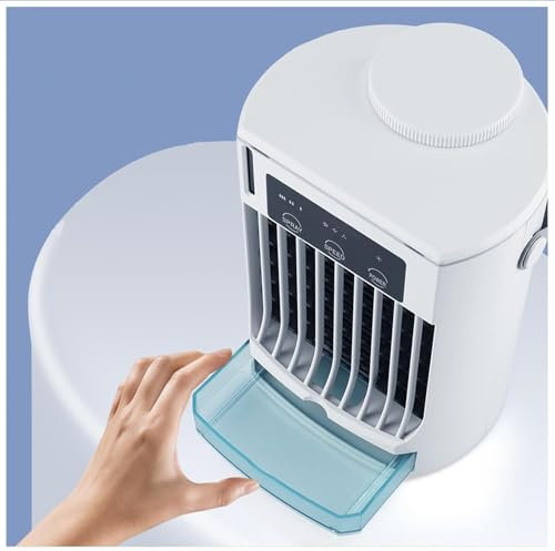 LRF-yxkj Tanque De Agua De 500 Ml Aire Acondicionado Portatil Mini, Enfriador De Aire Velocidad Máxima del Viento: ≥3 M/S, Portable Air Conditioner para Dormitorio, Oficina