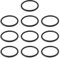 ECSiNG 10 Stück 33x39x3mm Waschbecken Exzenterstopfen O-Ring Dichtungen für 40mm Waschbeckenstöpsel
