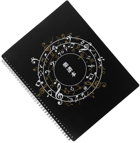 BESPORTBLE Classeur de Partitions Non Réfléchissant avec Pochettes Porte-partitions Piano Stable et Antireflet Organiseur Écrivable pour Pratique Performance et Cours de Musique