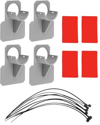EasyByMall Lot de 4 colliers de serrage muraux en plastique pour piscine hors sol Diamètre 3,2 cm