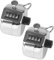 infactory Personenzähler: Handzähler aus Metall, 2er-Pack (Klickzähler, Klicker)