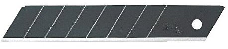 OLFA LBB 10B 18mm 10 ultrascharfe Excel Black Klingen, Kunststoffbox in Blister - 6 Stück