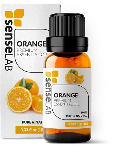 SenseLAB Orange Essential Oil - 100% Pure Extract Sweet Orange Oil Therapeutic Grade Essential Oils - for Diffuser and Humidifier - Citrus Essential Oils - Aromatherapy Oils (10 ml)