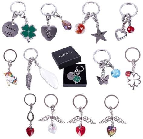 NETPROSHOP Schlüsselanhänger als Glücksbringer auch als Schmuck f. Fliegenohren/Halfter usw, Groesse:Motiv 5