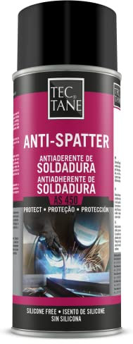 TECTANE Anti-adhésif à souder AS 450, spray anti-projection de soudure, protection efficace des surfaces, protège les buses et les chalumeaux, non inflammable, intérieur et extérieur, flacon de 400 ml