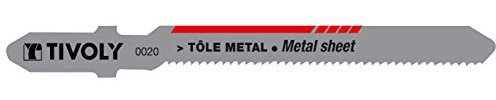 TIVOLY XT505520020 Lot de 2 Lames de Scie Sauteuse pour Métal Attache T