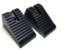 Lot de 2 cales de roue en caoutchouc robustes pour véhicules, voitures, caravanes, remorques - 1,3 kg, 17 x 8 x 9 cm (moyen)