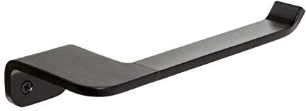Tatay Porte-Rouleau Onyx Moderne sans Couvercle pour Salle de Bain | Porte-Rouleau Toilette | Aluminium Anodisé | Fixation par Vis | Système Glue & Fix | Pose sans Perçage, Noir Mat
