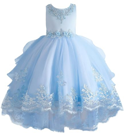 YOSICIL Eiskönigin ELSA Kostüm Mädchen Prinzessin ELSA Kleid Cosplay Geburtstag Anna und ELSA Verkleidung Set Halloween Fest Karneval Fasching Partei Kleid Grün 120