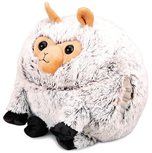 COZY NOXXIEZ Kuschelige Plüsch Kinder Handwärmer - Kuscheltier, Stofftier, Kopfkissen als Flauschiges Wärmekissen Plüschtier für Bett, Auto und Zuhause (Alpaka)
