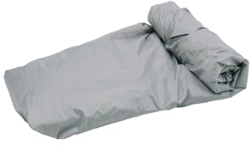 vidaXL Bootsplane mit 4 Schnallenriemen Bootsabdeckplane Bootsabdeckung Bootspersenning Bootshaube Boot Abdeckung Schutz Haube Hülle Grau 760x430cm