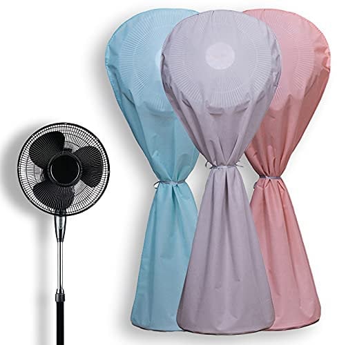 ZZJCY Pack of 3 All Inclusive Dust Cover Fan, Round Protective Cover for Electric Fans, Floor Fan Cover Protector, for Standing Floor Fans,Long
