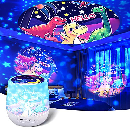 Projecteur d'étoiles dinosaures pour enfants, projecteur de constellation de galaxie, veilleuse USB, rotation à 360 degrés, nébuleuse