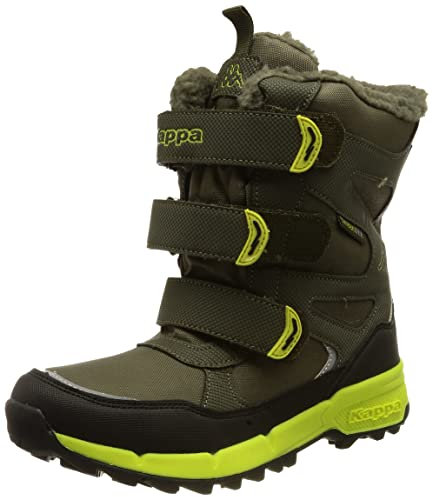 Kappa Unisex Kinder Stiefel Winterschuh gefüttert Stylecode 260902K 3133 grün, Schuhgröße:29 EU