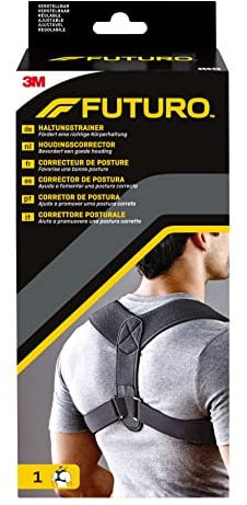 FUTURO Haltungsgurt, Rückengurt, Verstellbar (71,1-121,9 cm) – Fördert eine Richtige Körperhaltung, Bequem und Atmungsaktiv, Unauffällig unter Kleidung, für Alltag und Büro, Passt Männern und Frauen