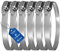 VIOKS Lot de 2 colliers de serrage 50-70 mm de diamètre - En acier inoxydable - 9 mm de largeur - 50 mm - Support tuyau et machine à laver