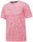 MAGCOMSEN Sommershirts Herren Meliert Sport Shirt Leicht Wandershirts Schnell Trockend Joggingshirts Männer Stretch Funktionsshirts Atmungsaktiv Lässig Freizeit T-Shirts Rosa 3XL