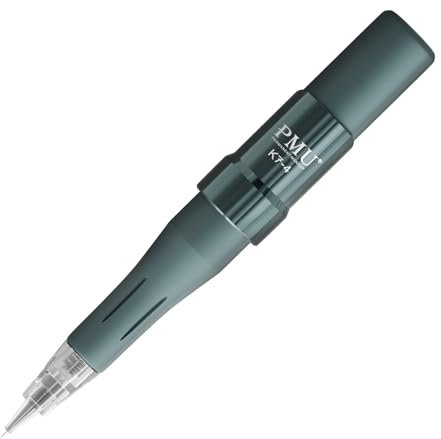 PMU K7 - Máquina de maquillaje semipermanente con cartuchos de agujas para tatuaje, labios, cejas, delineador, color verde