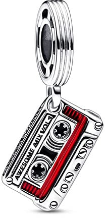 BEEUVIP Damen Kassettenband baumeln Charm Anhänger für Armband 925 Sterling Silber Geburtsstein Charms Beads passend für Armband