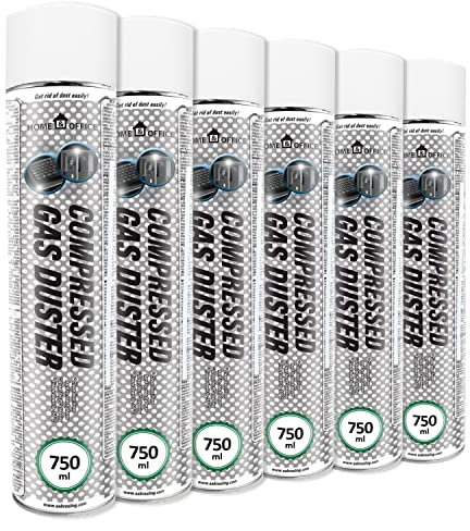 Druckluftspray 6x AABCOOLING Home&Office Gas Duster 750ml K2, PC Reiniger, Druckluftreiniger, Reinigung, Druckluftreiniger, Kamera, Foto, Elektronik, PC Reiniger