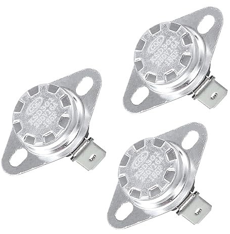 sourcing map DC47-00016A Trockner Thermostat KSD301 Thermostat 250V 16A Ersetzt AP4201894 2068545 PS4205213 Pack von 3