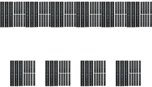 minkissy 150 Stk Stock Thermometerstreifen Aufkleben Fieber Digitales Thermometer Drinnen Digital Thermometer Aufkleben Flüssigkristallstreifen Aufkleber Für Aquarien Temperatur Erfassen