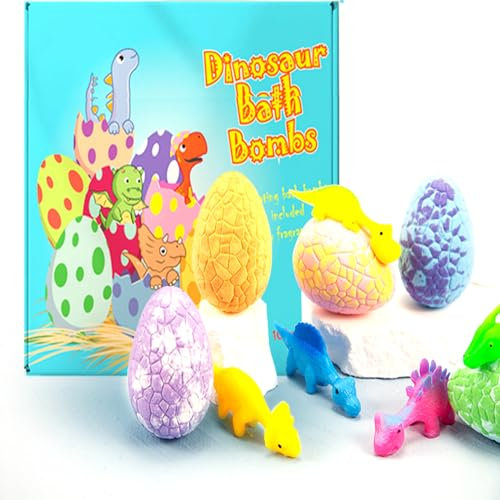 Bombas de Baño con Sorpresa 6Pcs Set de Regalo de Sales de Baño Bombas Baño para Niños Bomba de Baño con Juguete Dentro Bolas de Colores Baño Naturales Bolas Baño para Infantiles 4 5 6 7 y 8 Años