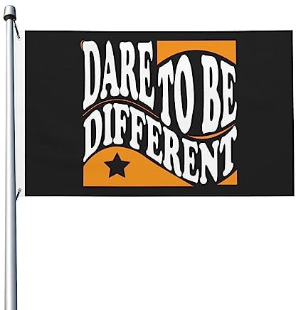 Bannerfahnen Trau Dich, Anders Zu Sein Garten Flagge Verblassen Beständig Breeze Flagge Durable Dekorative Fahnen, Für Feiertage, Garten, 90x150cm
