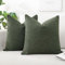 Artscope 2er Set Boucle-Kissenbezügen Wurfkissenbezug Moderne Dekokissen Kissenhülle Set Kissen Fall für Sofa Auto Schlafzimmer Zuhause Dekor 55x55cm, Waldgrün