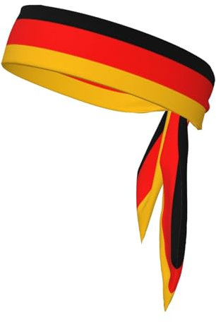 Deutschland-Flagge, Sport-Stirnbänder, Laufen, Fitness-Haarbänder für Herren und Damen, weich, für Tennis, Radfahren und Yoga.