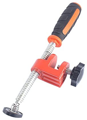 Single Spindle Edge Clamp Fixing Clip F Clamp Hand Tool Steel Clamp for Solving The Problem of Woodworking Side Clamps Straight Edge Clamp Guide for Mounting Machining Woodworking