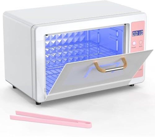 UV Sterilisator, 10L großer Sterilisator für Nagelwerkzeuge, multifunktionale Nagelreiniger Sterilisator, Reinigungskabinett mit großer Kapazität für den Hausgebrauch, Friseure und Spas