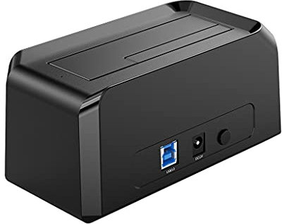 ZHCHAO Lector De Estación De Acoplamiento 3.0 A SATA HDD para Estación De Acoplamiento De Disco Duro De Una Bahía SSD De 2,5 / 3,5 Pulgadas Compatible con 18TB