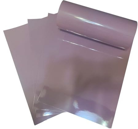 ASENME Lila Spiegeleffektkarten, 20 Einheiten - Metallischer Karton (Pastellviolett, A4 / 20 Einheiten)
