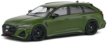 Solido 1:43 Audi RS6-R (olivengrün) – Hochdetailliertes Diecast-Modellauto im Sammler-Maßstab, Limitierte Edition, für Auto-Fans & Sammler